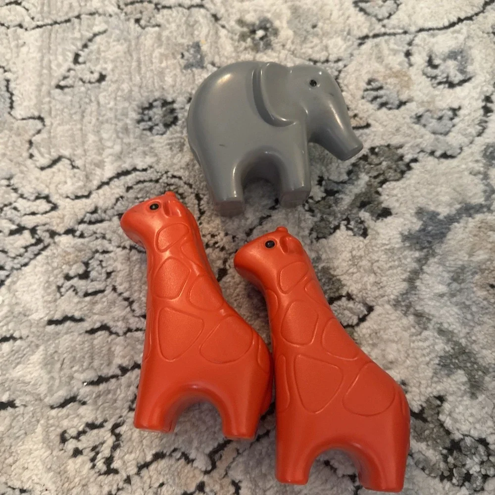 Rare/Vintage (1991) Little Tikes Noah's Ark Floating Boat Toy 3 Animals 🦒🐘🌈